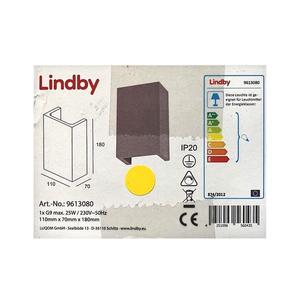 Lindby Lindby - Nástenné svietidlo SMIRA 1xG9/25W/230V vyobraziť