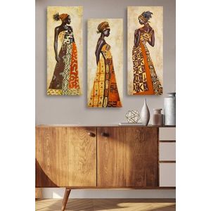 Súprava obrazov AFRICAN WOMAN 70 x 50 cm 3 kusy vyobraziť