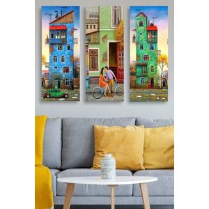 Súprava obrazov COLORFUL CITY 70 x 50 cm 3 kusy vyobraziť