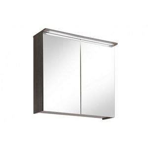 Závesná kúpeľňová skrinka so zrkadlom a s LED osvetlením Cosmo 2 841 2D avola vyobraziť