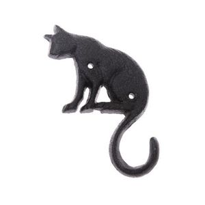 Nástenný vešiak Liatinová mačka s dlhým chvostom% vyobraziť