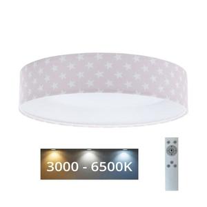 LED Stmievateľné svietidlo GALAXY KIDS LED/24W/230V hviezdičky ružová/biela + DO vyobraziť