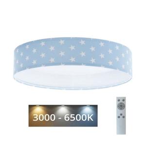 LED Stmievateľné svietidlo GALAXY KIDS LED/24W/230V hviezdičky modrá/biela + DO vyobraziť