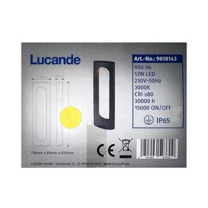 Lucande Lucande - LED Vonkajšia lampa FENTI LED/12W/230V IP65 vyobraziť