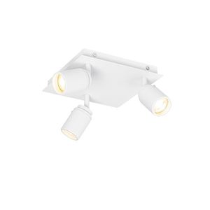 Moderné kúpeľňové bodové biele štvorcové 3-svetlo IP44 - Ducha vyobraziť