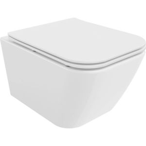 MEXEN - Madox Závesná WC misa Rimless vrátane sedátka s slow, Duroplast, biela 30154000 vyobraziť