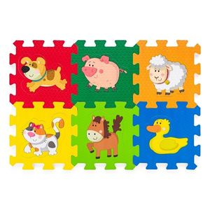 Plastica Penové puzzle so zvieratkami, 6 ks vyobraziť