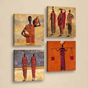 Súprava obrazov AFRICAN WOMEN 33 x 33 cm 4 kusy vyobraziť