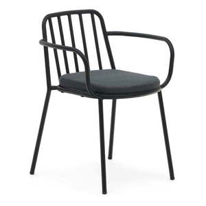 Čierna kovová záhradná stolička Bramant - Kave Home vyobraziť