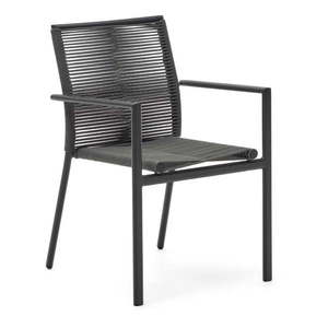 Tmavosivá kovová záhradná stolička Culip – Kave Home vyobraziť