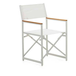 Biela kovová záhradná stolička Llado - Kave Home vyobraziť
