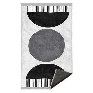 Bielo-čierny koberec behúň 80x200 cm - Mila Home vyobraziť