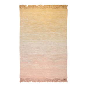 Oranžovo-ružový umývateľný koberec 100x150 cm Kirthy - Nattiot vyobraziť
