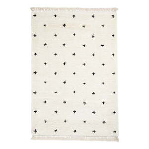 Bielo-čierny koberec Think Rugs Boho Dots, 120 x 170 cm vyobraziť