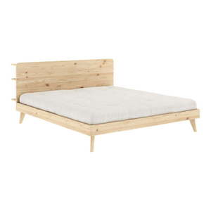 Dvojlôžková posteľ z borovicového dreva s roštom 140x200 cm Retreat – Karup Design vyobraziť
