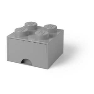Sivý úložný box štvorec LEGO® vyobraziť