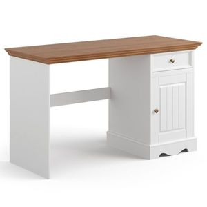 Sconto Písací stôl BELLU dub/biela vyobraziť