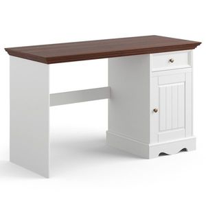 Sconto Písací stôl BELLU orech/biela vyobraziť