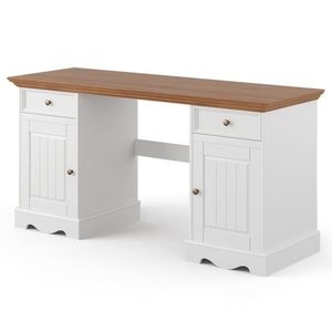 Sconto Písací stôl BELLU dub/biela vyobraziť