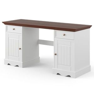 Sconto Písací stôl BELLU orech/biela vyobraziť