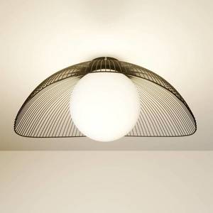 Lindby Lindby Fabronia stropné svietidlo mriežka sklenená vyobraziť