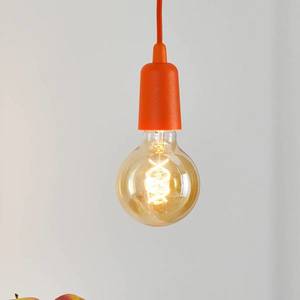 SOLLUX LIGHTING Závesná lampa Brasil, oranžová, jedno-plameňová vyobraziť