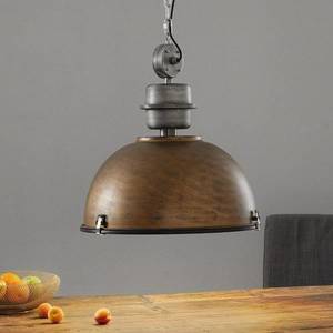 Steinhauer Hnedá závesná lampa Bikkel XXL, priemyselný dizajn vyobraziť