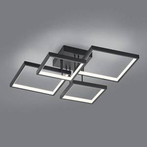Trio Lighting Stropné LED Sorrento 52x52 cm, čierne matné vyobraziť
