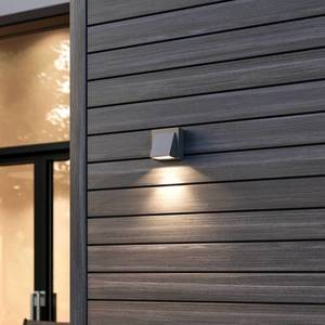 Lucande Strieborné vonkajšie nástenné LED svietidlo Marik vyobraziť
