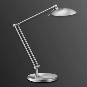 Knapstein Stolná LED lampa Coira, matný nikel vyobraziť