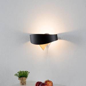 Selène Čierno-zlaté dizajnové nástenné svietidlo Scudo LED vyobraziť