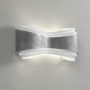 Selène Ionica - nástenné svietidlo LED so strieborným listom vyobraziť