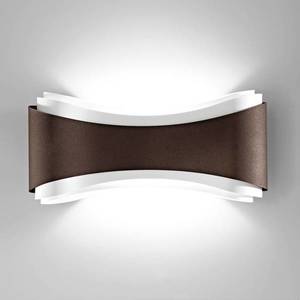 Selène Nástenné LED svietidlo Ionica z ocele, bronz vyobraziť