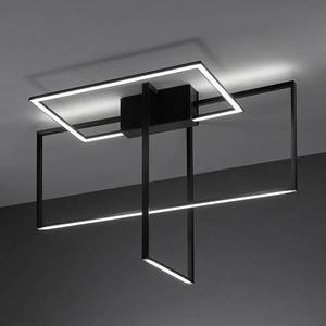 URBAN by Sforzin Stropné LED svietidlo Area v čiernej vyobraziť