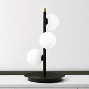 miloox by Sforzin Stolná lampa Pomì s tromi sklenenými guľami vyobraziť
