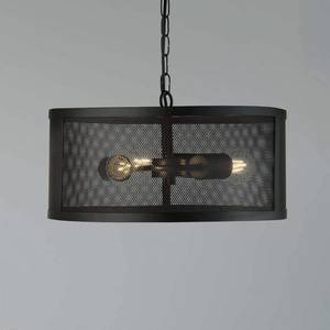 Searchlight Závesná lampa Fishnet z kovu v čiernom Ø 45 cm vyobraziť