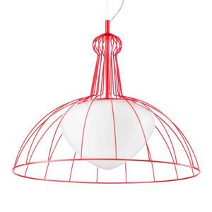 Siru Červená dizajnová závesná lampa Lab made in Italy vyobraziť