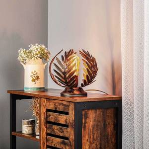 ONLI Stolná lampa Felce ako papradie v bronzovej, 24 cm vyobraziť