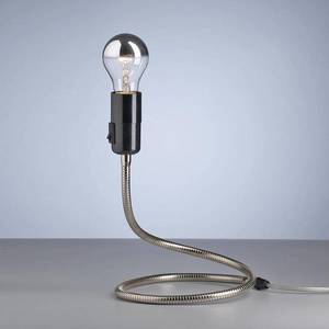 TECNOLUMEN TECNOLUMEN Stolná lampa Lightworm, poniklovaná vyobraziť