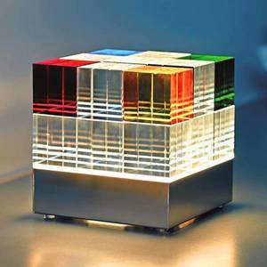 TECNOLUMEN TECNOLUMEN Cubelight stolová LED lampa, farebná vyobraziť