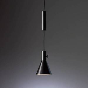 TECNOLUMEN TECNOLUMEN Eleu – závesná LED lampa čierna, lesklá vyobraziť