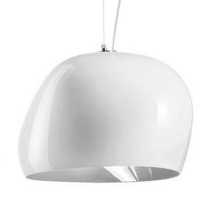 Vistosi Závesná lampa Surface Ø 40 cm E27 biela/oceľová vyobraziť