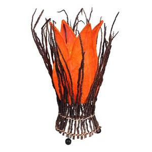 Woru Kvetinová stolová lampa Stella, oranžová vyobraziť