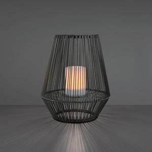 Reality Leuchten Solárna stolná LED lampa Mineros, sivá, 30, 5 cm vyobraziť