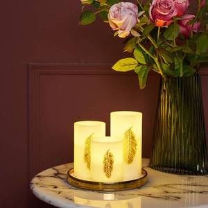 Pauleen Pauleen Golden Feather Candle LED sviečka 3 kusy vyobraziť