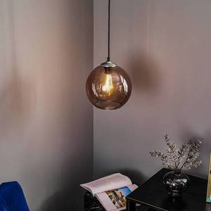 Solbika Lighting Závesná lampa Ball tienidlo guľa dymová sivá Ø25cm vyobraziť