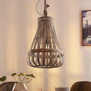 Lindby Lindby Haruno závesná lampa z ratanu, 42 cm vyobraziť