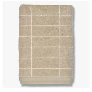 Béžové bavlnené uteráky v súprave 2 ks 40x60 cm Tile Stone - Mette Ditmer Denmark vyobraziť