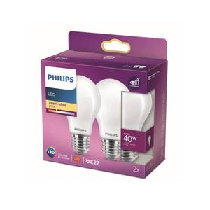 Philips Philips LED žiarovka E27 4, 5W 2700K opálová 2 kusy vyobraziť