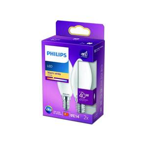 Philips Philips LED sviečka B35 E14 4, 3W 2700K opálová 2ks vyobraziť
